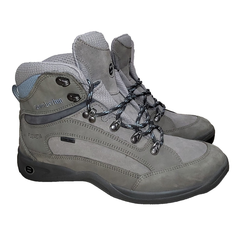 Zamberlan Sequoia GT Women's Grey‎ Leather Gore-tex Lace Up Hiking Boots Size 9M